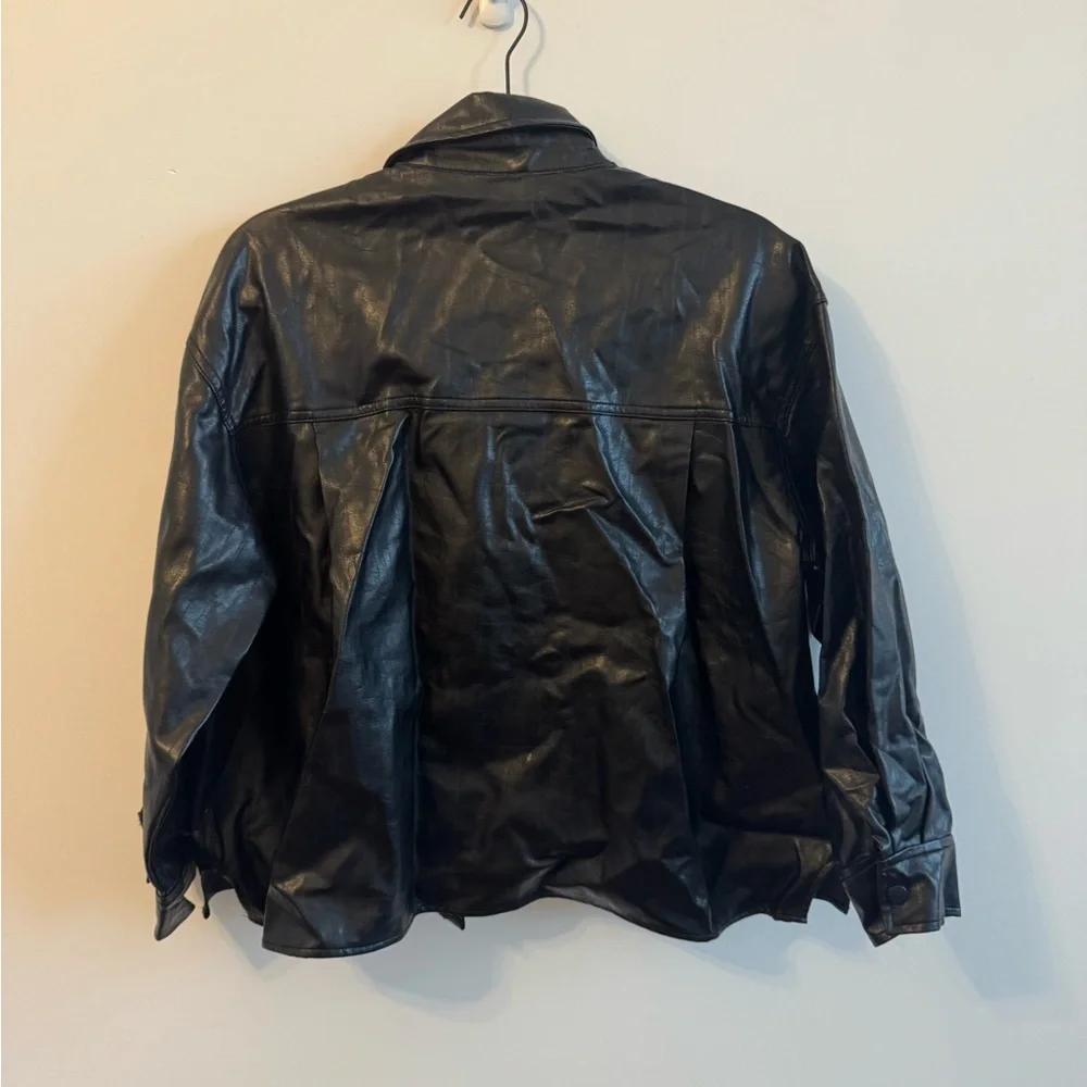 Pixie Marker OS Black Leather Jacket